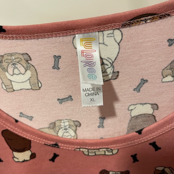 Lularoe Perfect T Top Bull Dog XL - Picture 4 of 4